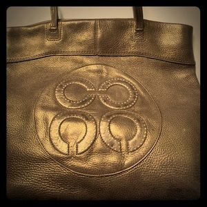 Genuine gold metallic Coach bag